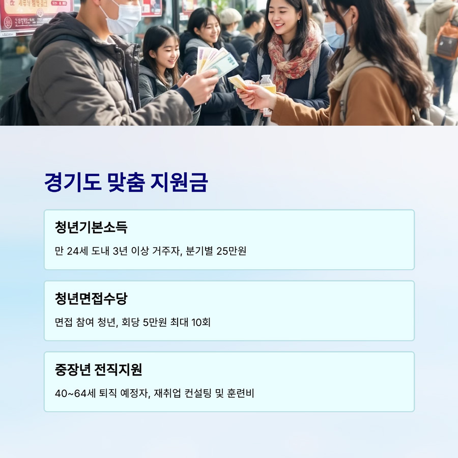 지역별 청년·중장년 지원금 정리